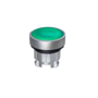 Головка кнопки, плоская, зеленая, IP65, металл (Изображение 1)