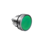 Головка кнопки, плоская, зеленая, IP65, металл (Изображение 2)