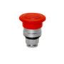 Головка кнопки, грибовидная аварийной остановки, возврат поворотом, красная, 40 мм, IP65, металл (Изображение 1)