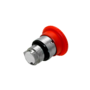 Головка кнопки, грибовидная аварийной остановки, возврат поворотом, красная, 40 мм, IP65, металл (Изображение 3)